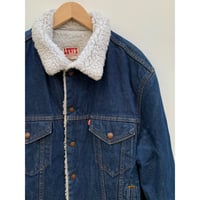 80s Levi’s 70608 DENIM BOA JACKET MADE IN USA 🇺🇸 Size 46L