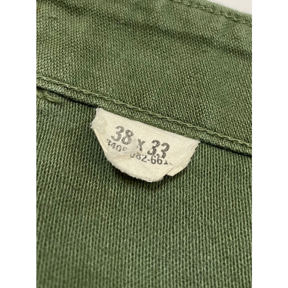 60s US ARMY OG-107 COTTON SATEEN BAKER PANTS Si 60s US ARMY OG-107 COTTON SATEEN BAKER PANTS Si