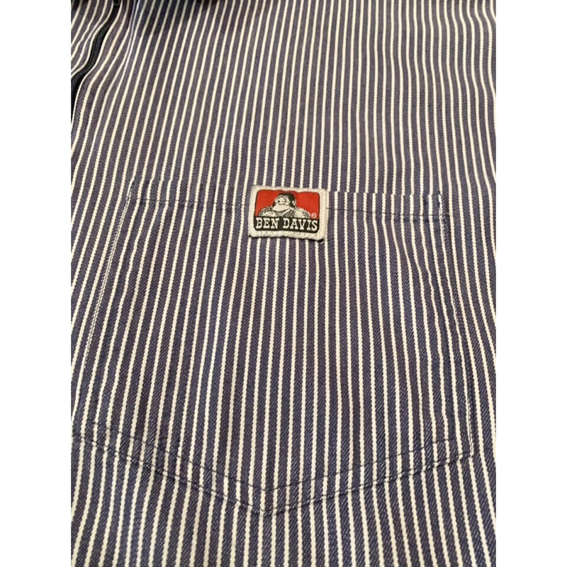 90s BEN DAVIS PULLOVER S/S WORK SHIRT Size XL |