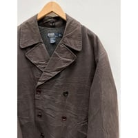 90s Ralph Lauren OILED PEACOAT Size L