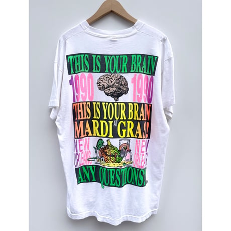 90's "MARDIGRAS" ART Tee MADE IN USA 🇺🇸 Size XL