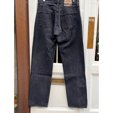 90s Levi’s 501-0185 BLACK DENIM PANTS MADE IN USA 🇺🇸 Size W32L34→W32L33