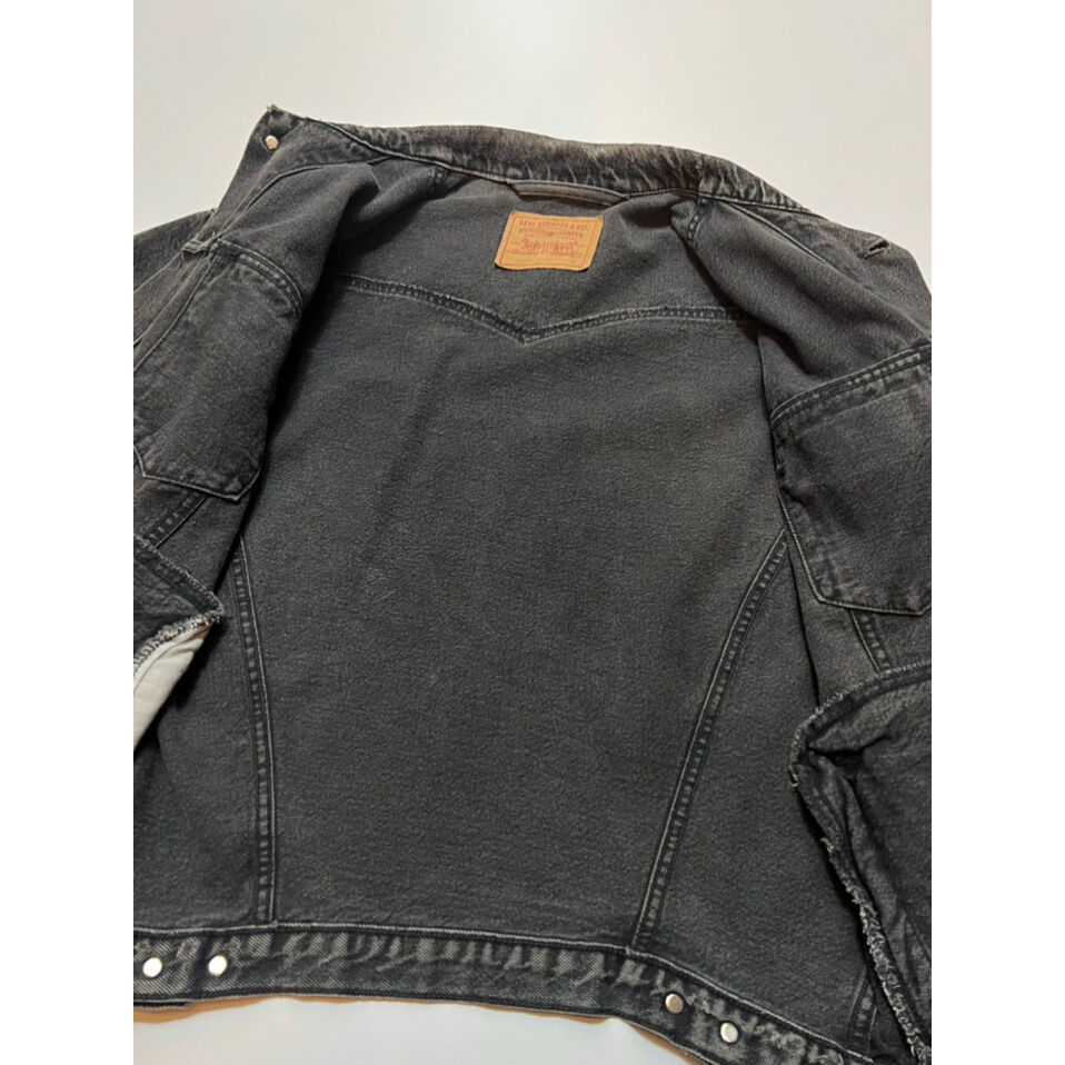 90s Levi's 75525-0260 BLACK DENIM JACKET MADE I 90s Levi's 75525-0260 BLACK DENIM JACKET MADE I