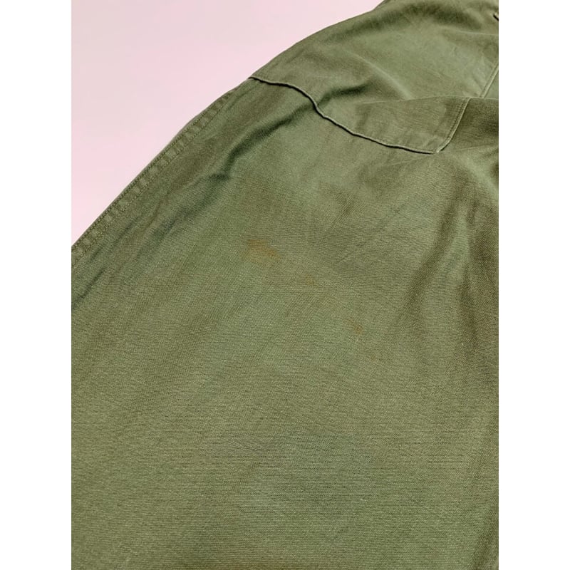 70s US ARMY OG-107 COTTON SATEEN BAKER PANTS Si