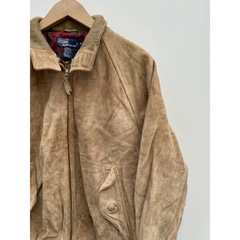 90s Ralph Lauren SUEDE HARRINGTON JACKET Size M 90s Ralph Lauren SUEDE HARRINGTON JACKET Size M