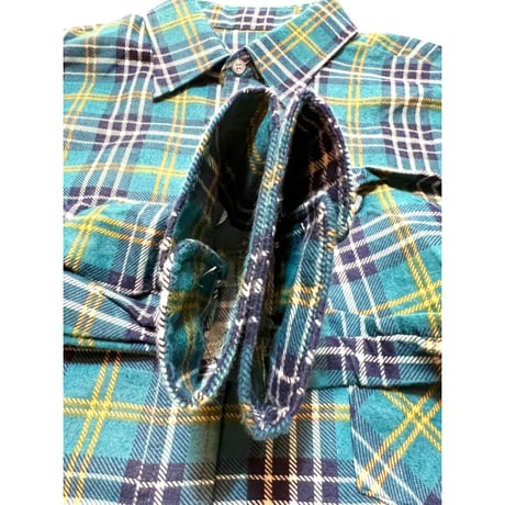 80s AMERICAN EDITION PRINT FLANNEL SHIRT MADE IN USA 🇺🇸 Size L