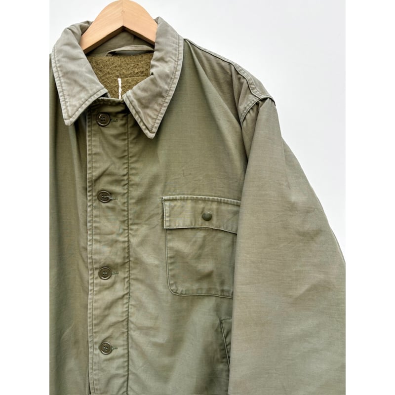 80s US NAVY A-2 DECK JACKET Size LARGE程 | KORDS