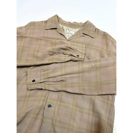60s CAMPUS OPEN COLLAR SHIRT MADE IN USA 🇺🇸 Size M