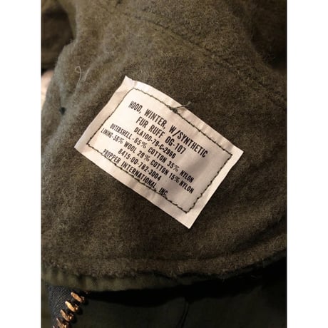 83s "DEADSTOCK" US ARMY M-65 FISHTAIL PARKA FULL SET Size SMALL