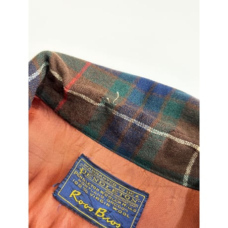 50s PENDLETON "Roos Bros" WOOL SHIRT MADE IN USA 🇺🇸 Size M