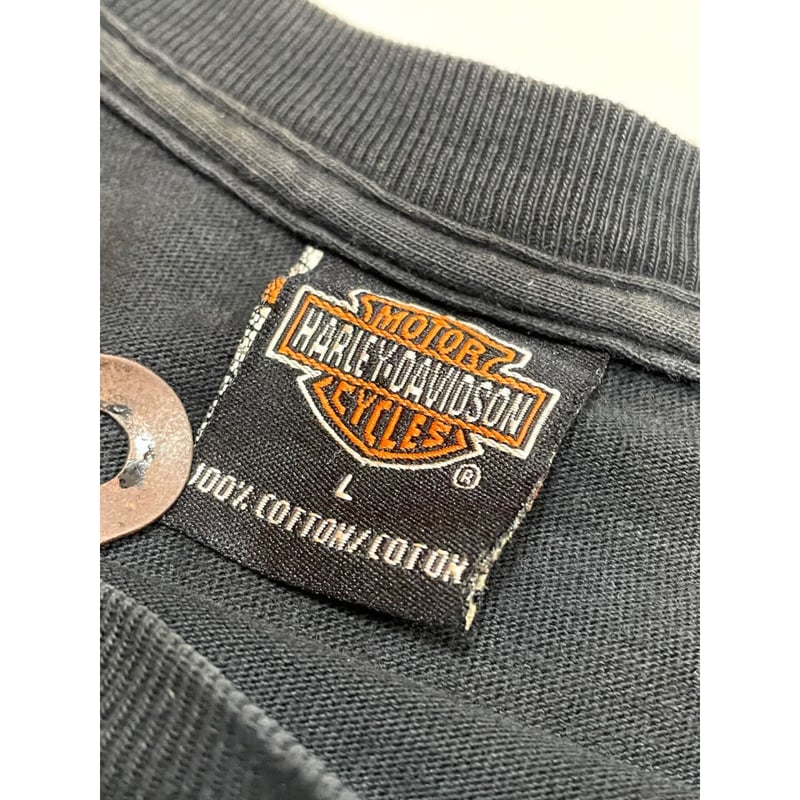 ⭐️未使用品 HARLEY−DAVIDSON S/S TEE ＬサイズUSA製☆ 00s Harley-Davidson S/S Tee MADE IN USA 🇺🇸 Size