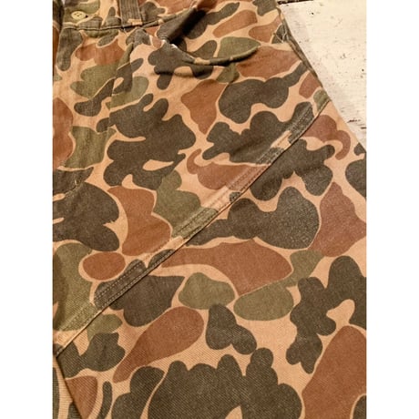 70s SEARS "DUCK HUNTER CAMO" HUNTING PANTS Size W32L28