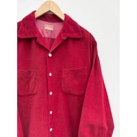50s McGREGOR CORDUROY OPEN COLLAR SHIRT MADE IN USA 🇺🇸 Size 16