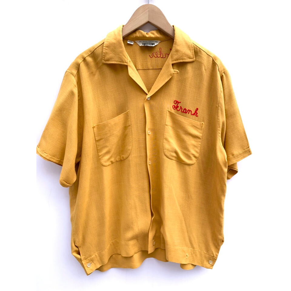 60s ANGELTOWN Bowling shirt ボーリングシャツ USA