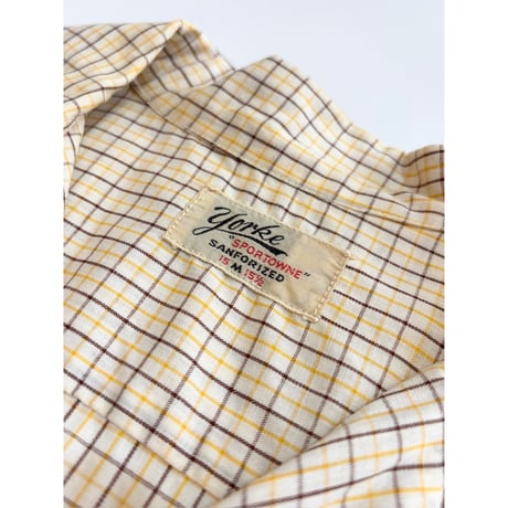 50s Yorke S/S OPEN COLLAR SHIRT Size M