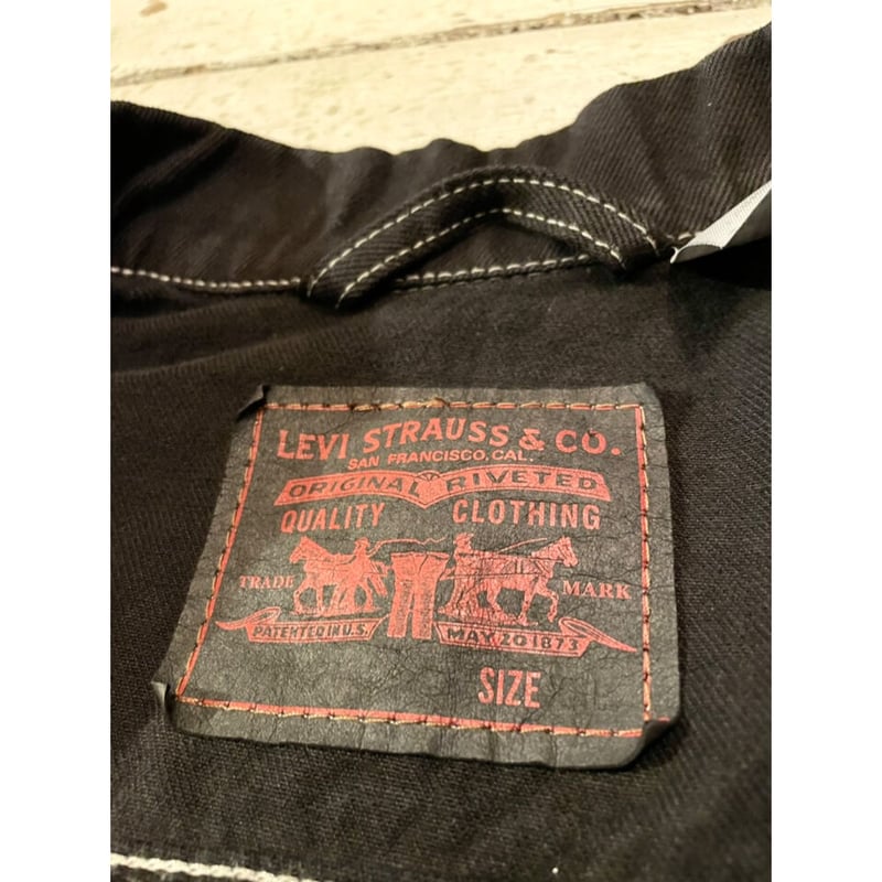 00s Levi's 70797 BLACK DENIM JACKET Size XXL |