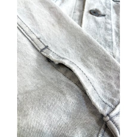 〜90s Levi’s 70507 "CHEMICAL WASH "GRAY DENIM JACKET MADE IN USA 🇺🇸 Size S