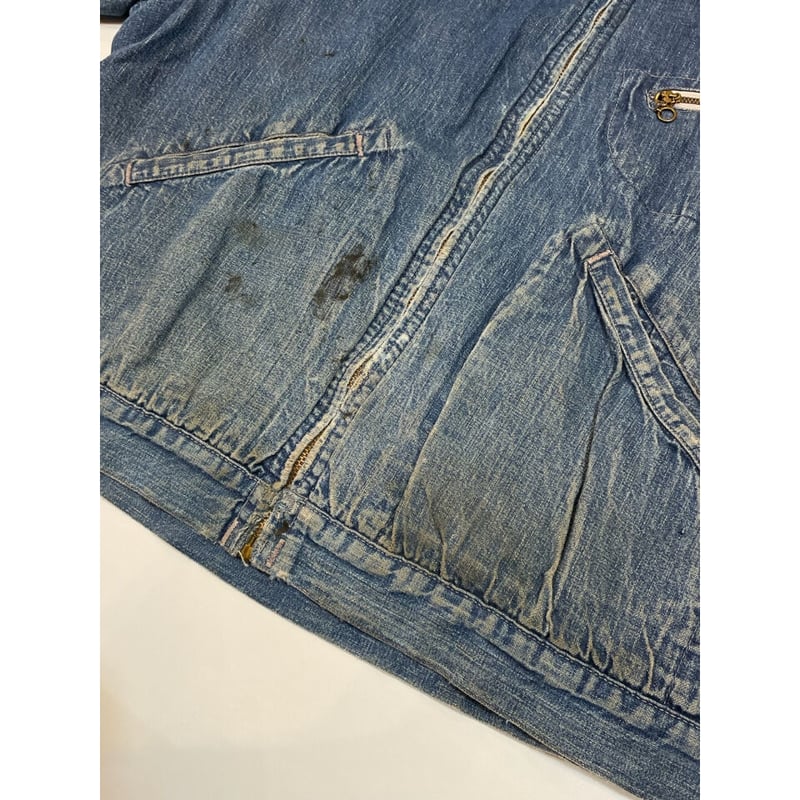 50s UNKNOWN DENIM WORK JACKET Size L程 | KORDS