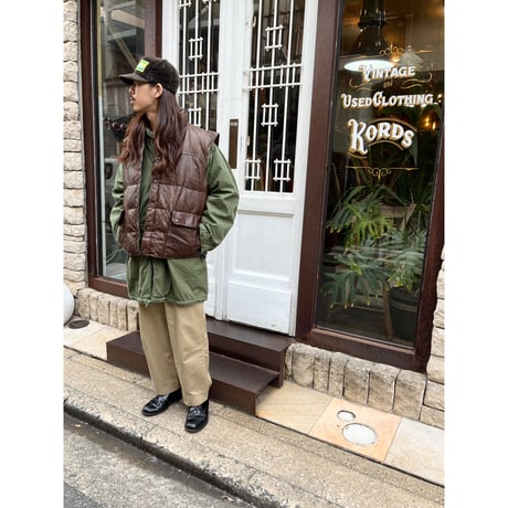 90s Ralph Lauren LEATHER DOWN VEST Size XXL