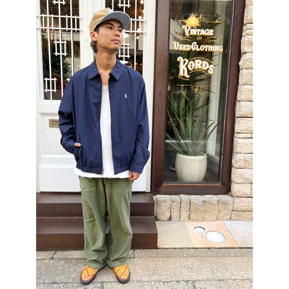 【鬼フェード】90s RalphLaurenラルフローレン スウィングトップ 90s~ Ralph Lauren leather swing top | sui & shara