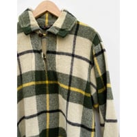 50s Wool rich PULLOVER WOOL SHIRT Size M