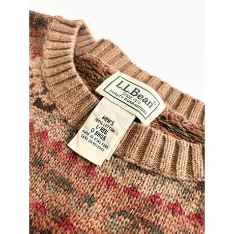00s L.L.Bean COTTON KNIT Size L