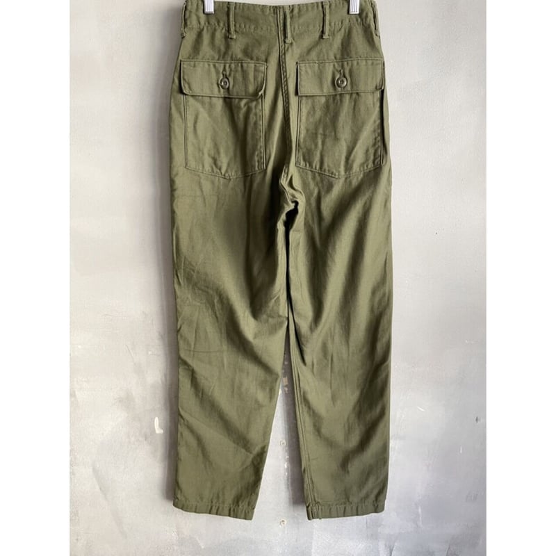 パンツ 70s US ARMY COTTON SATEEN BAKER PANTS 70s US ARMY OG-107 COTTON SATEEN BAKER PANTS Si