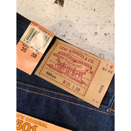 02s "DEADSTOCK" Levi’s 501 SHRINK-TO-FIT  MADE IN USA 🇺🇸  Size W35L38
