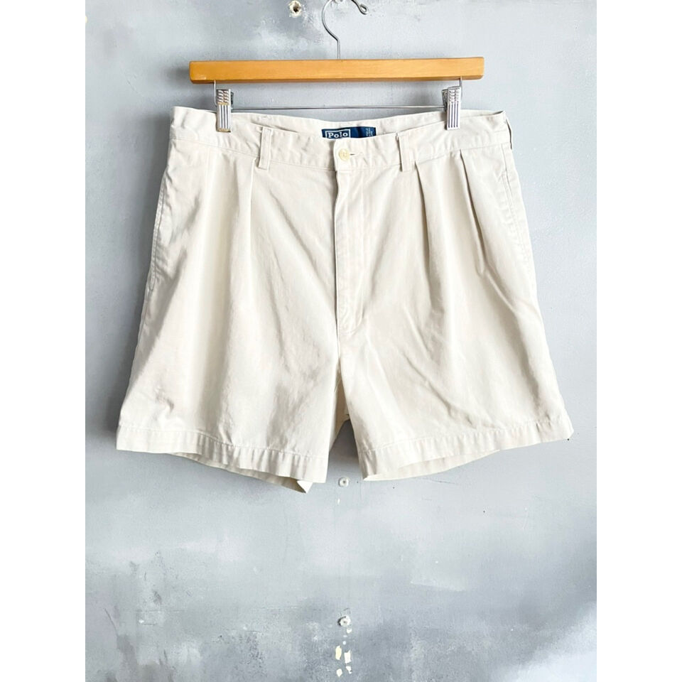 90s POLO RALPH LAUREN ANDREW SHORTS Size W35→W3...