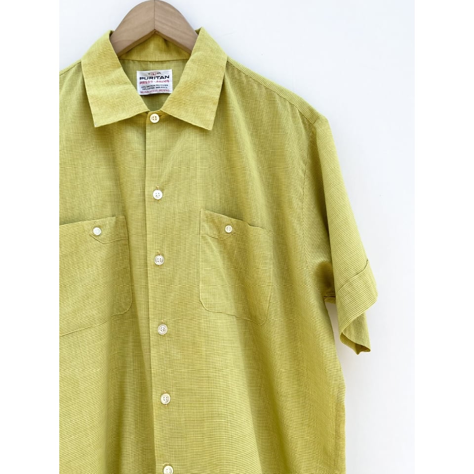 60s 70s PURITAN club USA製 60〜70s PUPITAN S/S SHIRT MADE IN USA