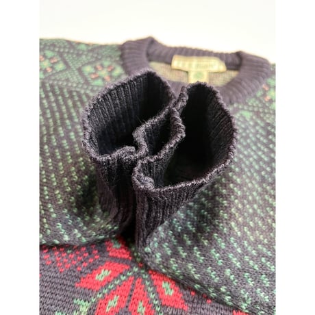 80s L.L.Bean WOOL KNIT MADE IN IRELAND🇮🇪 Size M