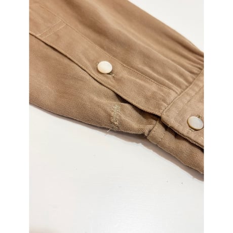 40s PENDELTON "WOOL GABARDINE" WESTERN SHIRT MADE IN USA 🇺🇸 Size M程