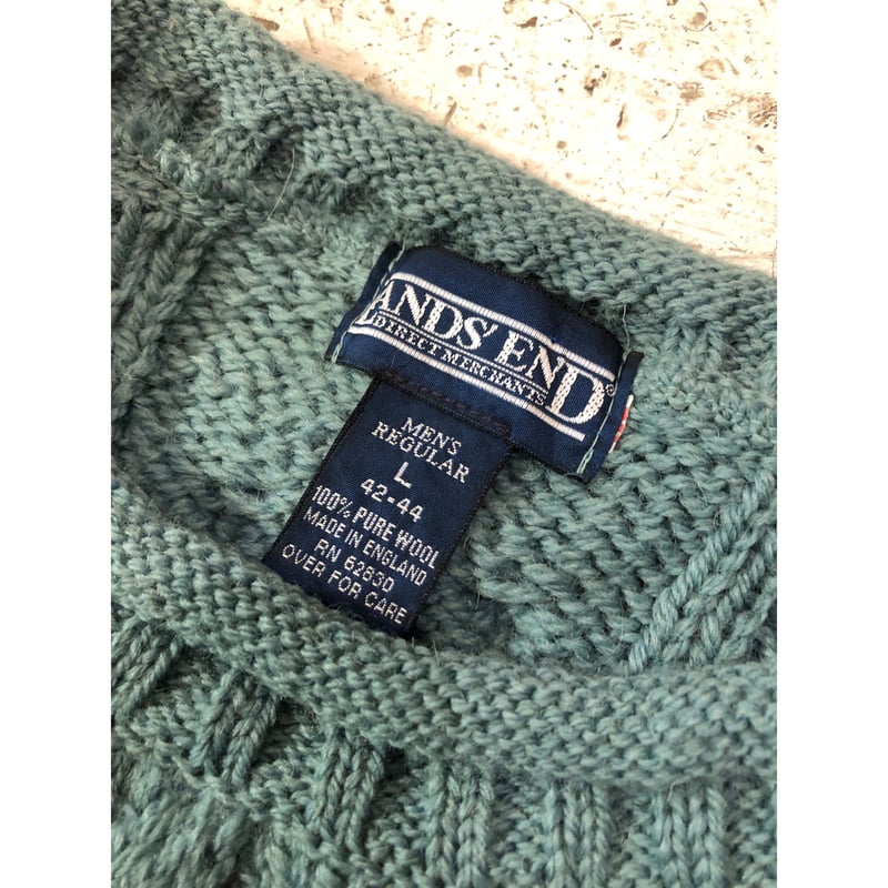 90s LANDS' END FISHERMAN KNIT MADE IN ENGLAND 🇬 90s LANDS' END FISHERMAN KNIT MADE IN ENGLAND 🇬