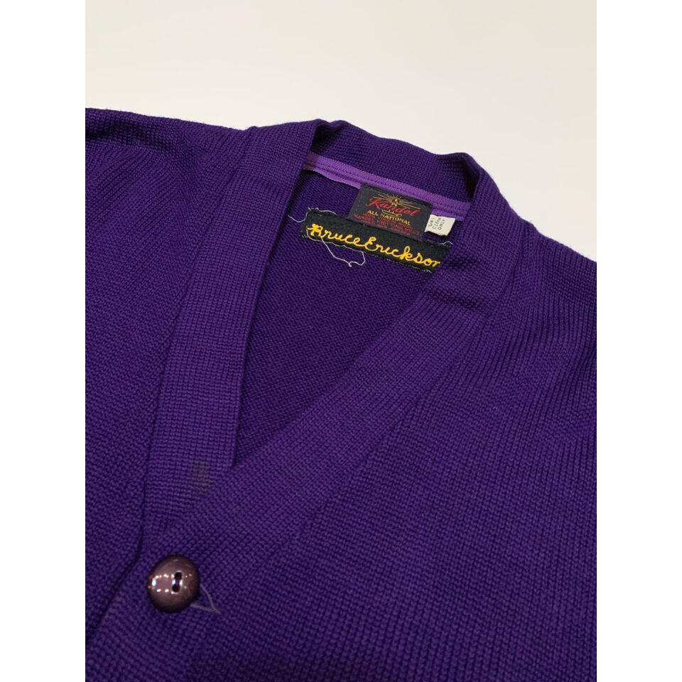 60s KANDEL KNITTING MILLS LETTERED CARDIGAN Siz