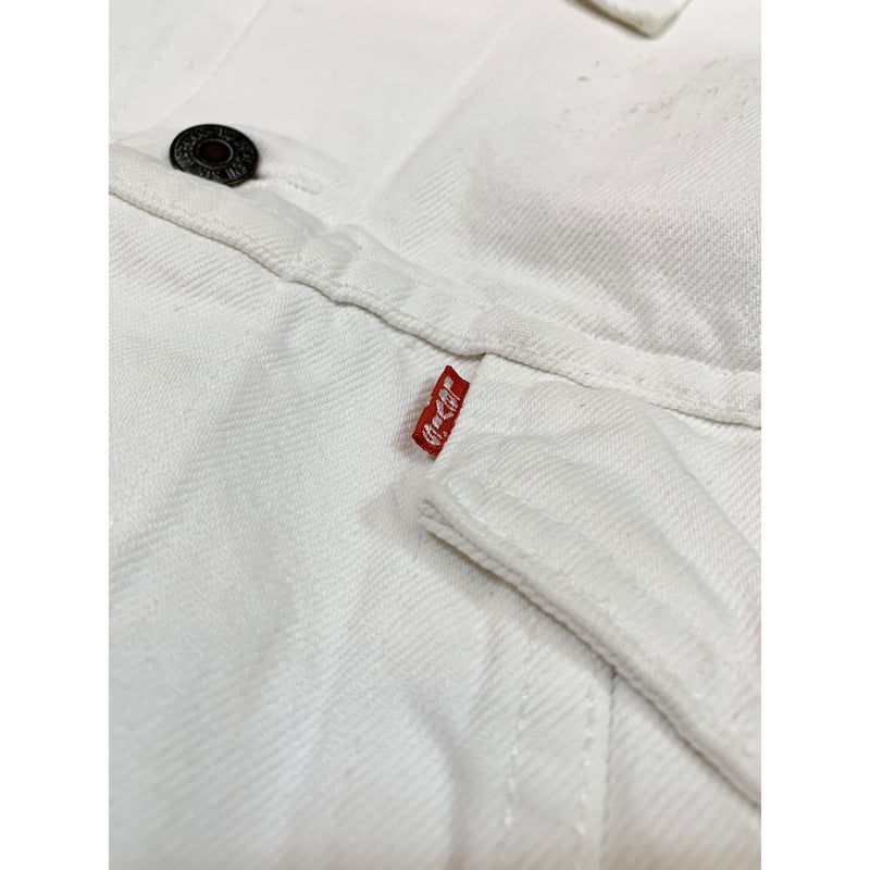 80s Levi's 70507 WHITE DENIM JACKET MADE IN USA 80s Levi's 70507 WHITE DENIM JACKET MADE IN USA