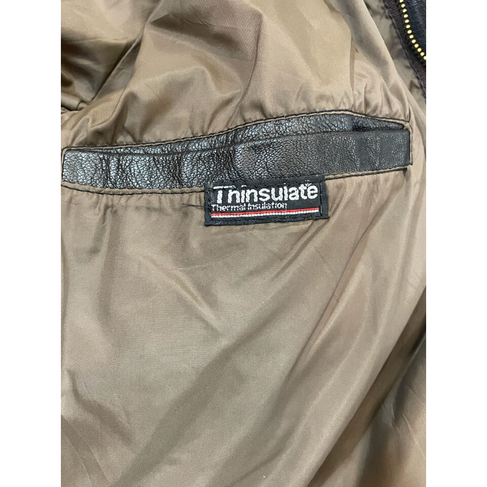 エミネムさん　A2レザージャケット：タバコブラウン：エルエルビーン L.L.Bean A-2 レザージャケット ダークブラウン