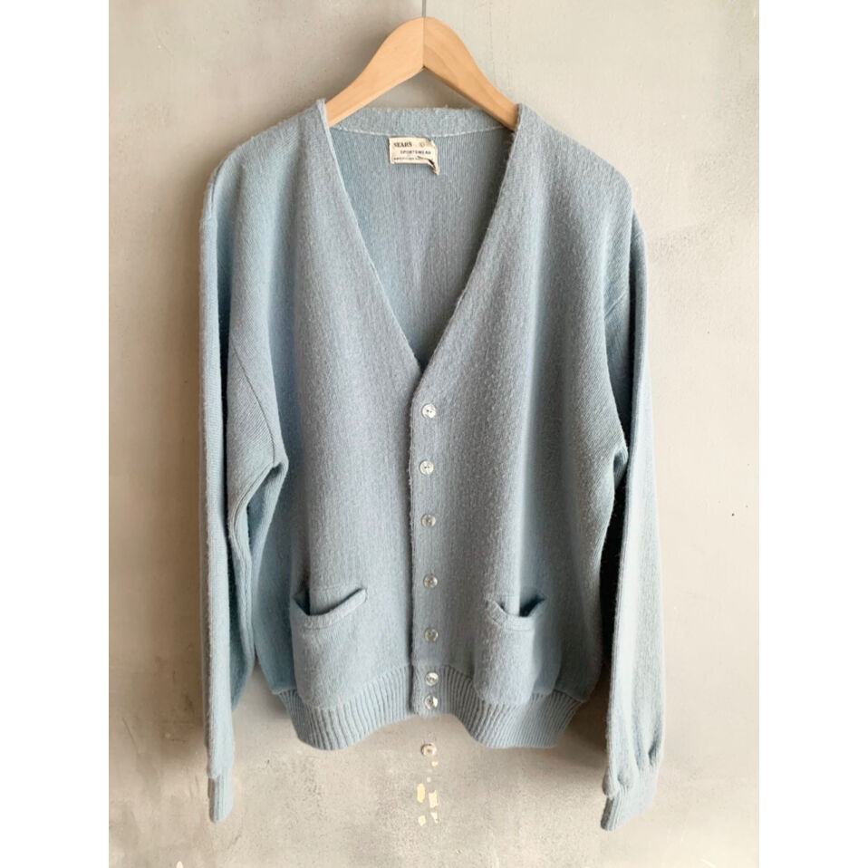 60s SEARS ORLON ACRYLIC CARDIGAN MADE IN USA 🇺🇸