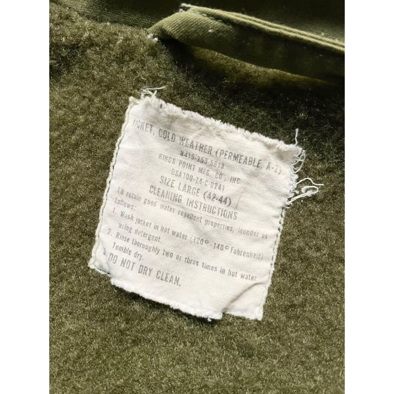 70s US NAVY A-2DECK JACKET Size LARGE (42-44) |