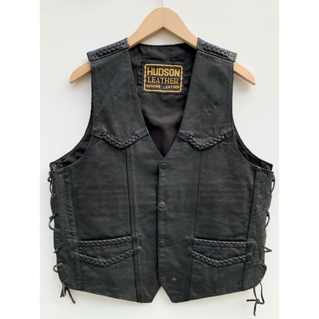 00s HUDSON LEATHER VEST Size L程