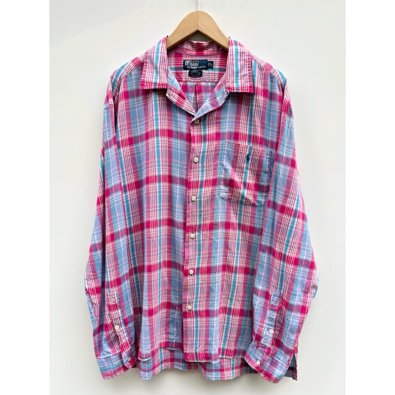 90s Polo Golf Shirt CALDWELL XLサイズ チェック 90s Polo Golf Shirt CALDWELL XLサイズ チェック