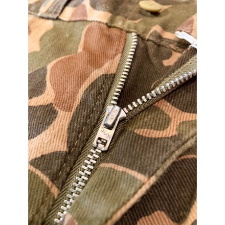70s SEARS "DUCK HUNTER CAMO" HUNTING PANTS Size W32L28