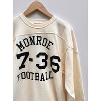 60s "DEAD STOCK" Unknown FOOT BALL Tee With ELBOW PATCH Size XL程