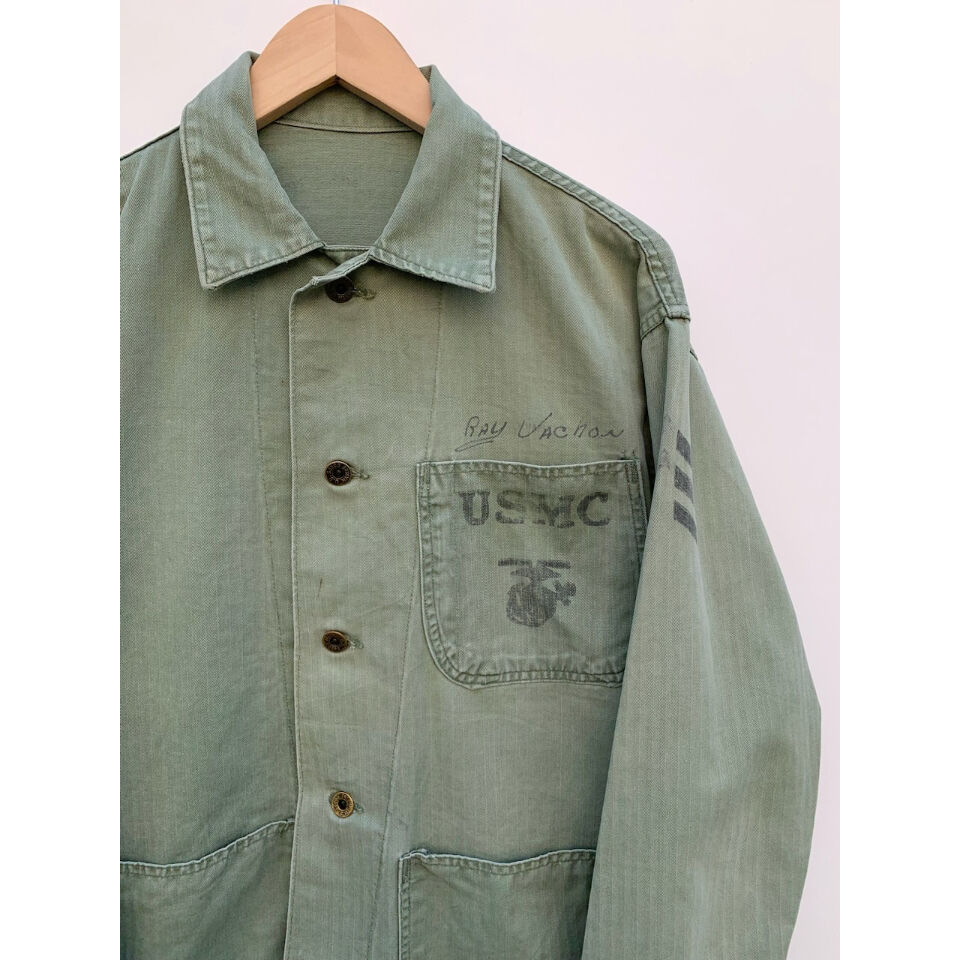 40s US MARINE CORPS P-47 HBT JACKET Size 38〜40程