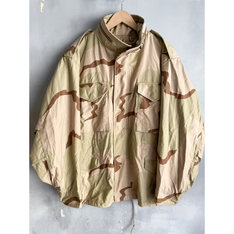 90s US ARMY M65 フィールドジャケット デザートカモ L 米軍 MILITARY 実物 新品 デッドストック 米軍 M-65フィールド