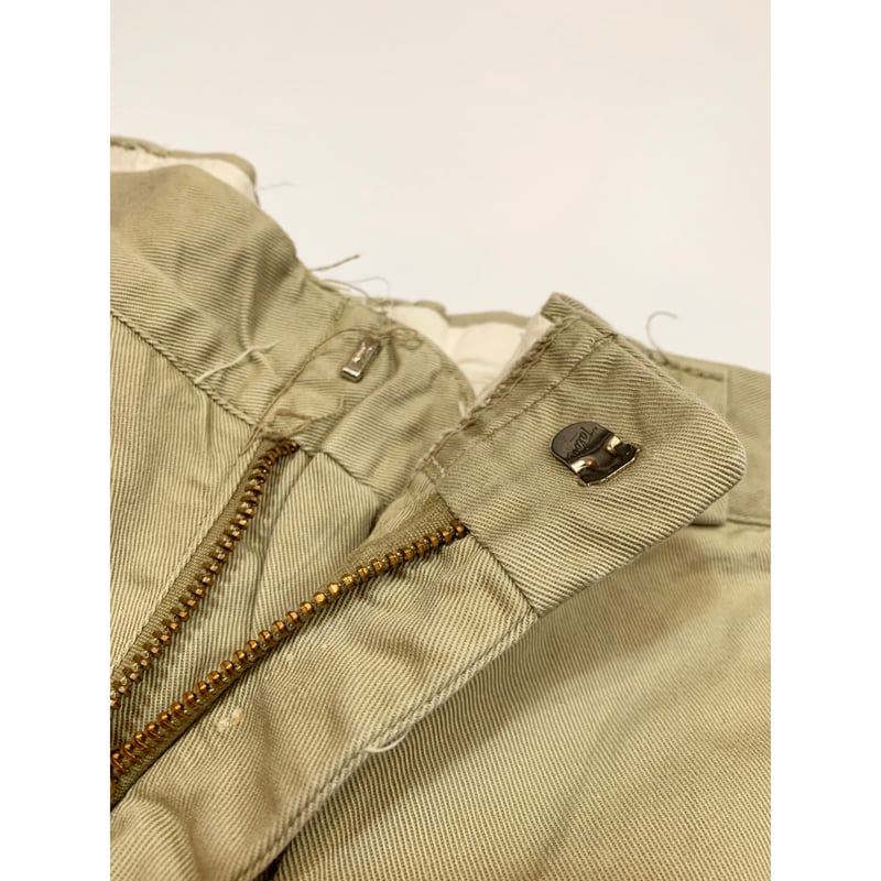 【良品】1960s us army W31 L32 チノパン ゴールデンサイズ 60s US ARMY 米軍 実物 尿素ボタン チノ トラウザーズ チノパン