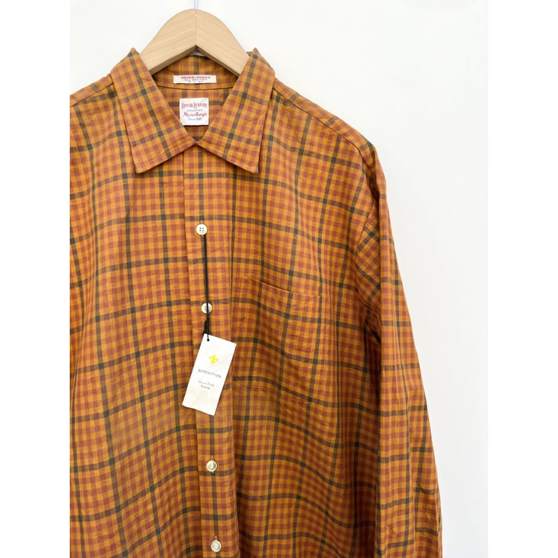 トップス 50s-60s Open Collar Check Shirt 60's vintage Open collar shirt | YOUNGBLOODS