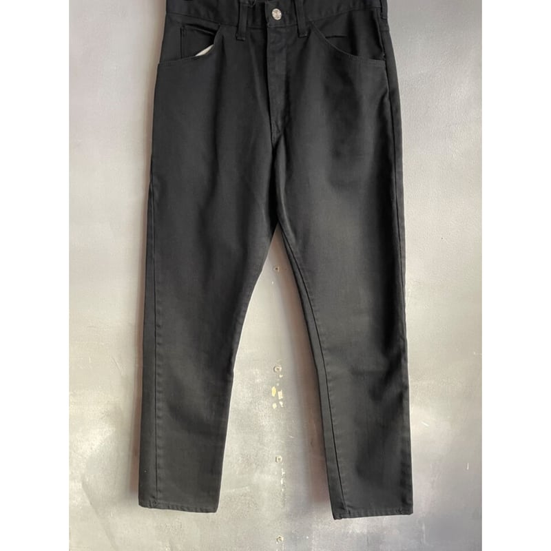 60s STORE BRAND BLACK COTTON TWILL PANTS Size W