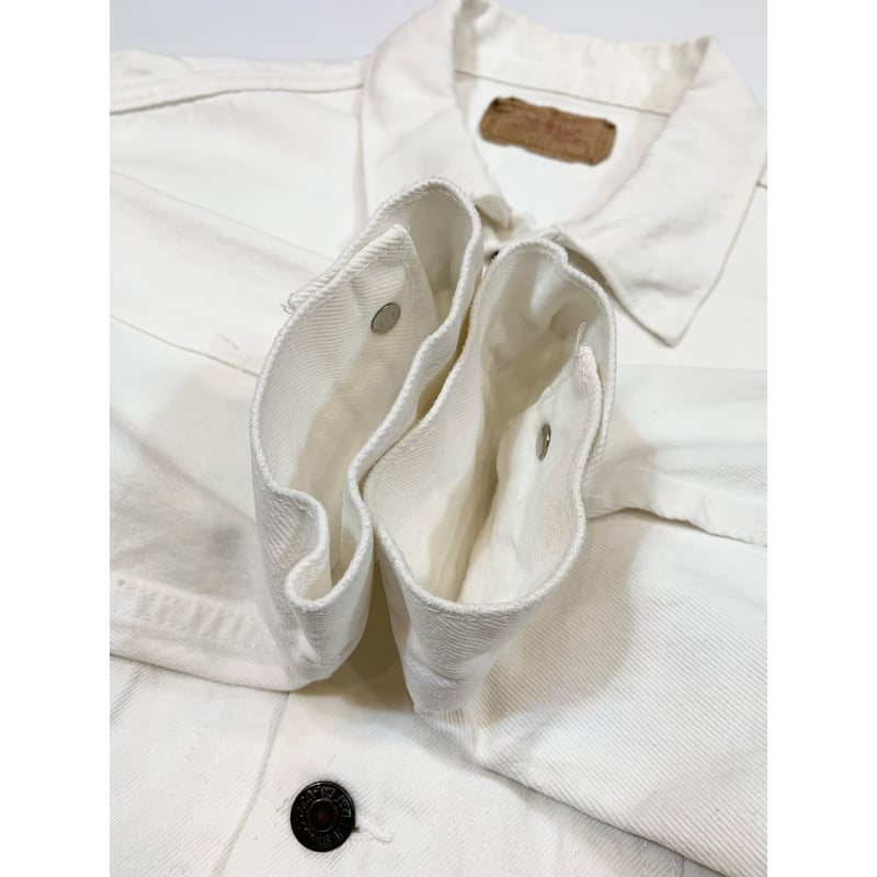 80s Levi's 70507 WHITE DENIM JACKET MADE IN USA