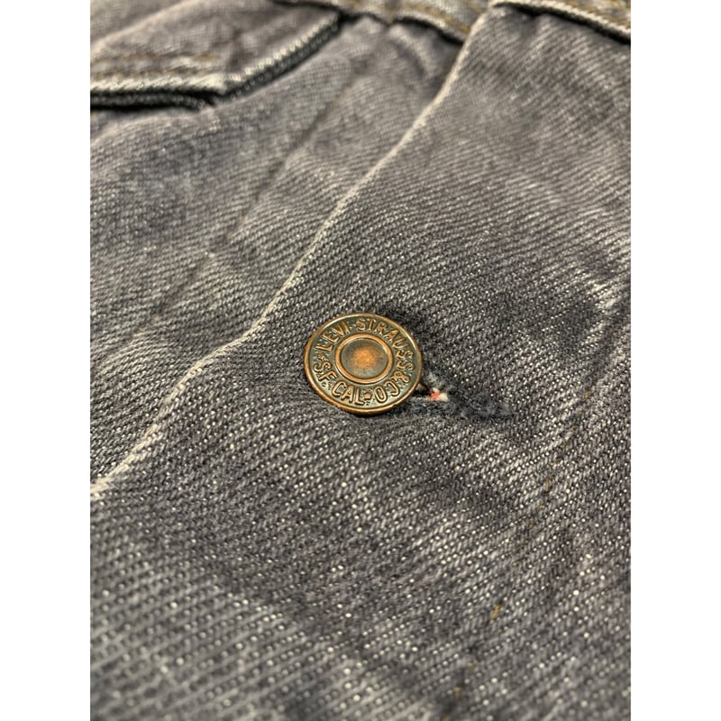 80〜90s Levi's 70411 FLANNEL LINED BLACK DENIM J
