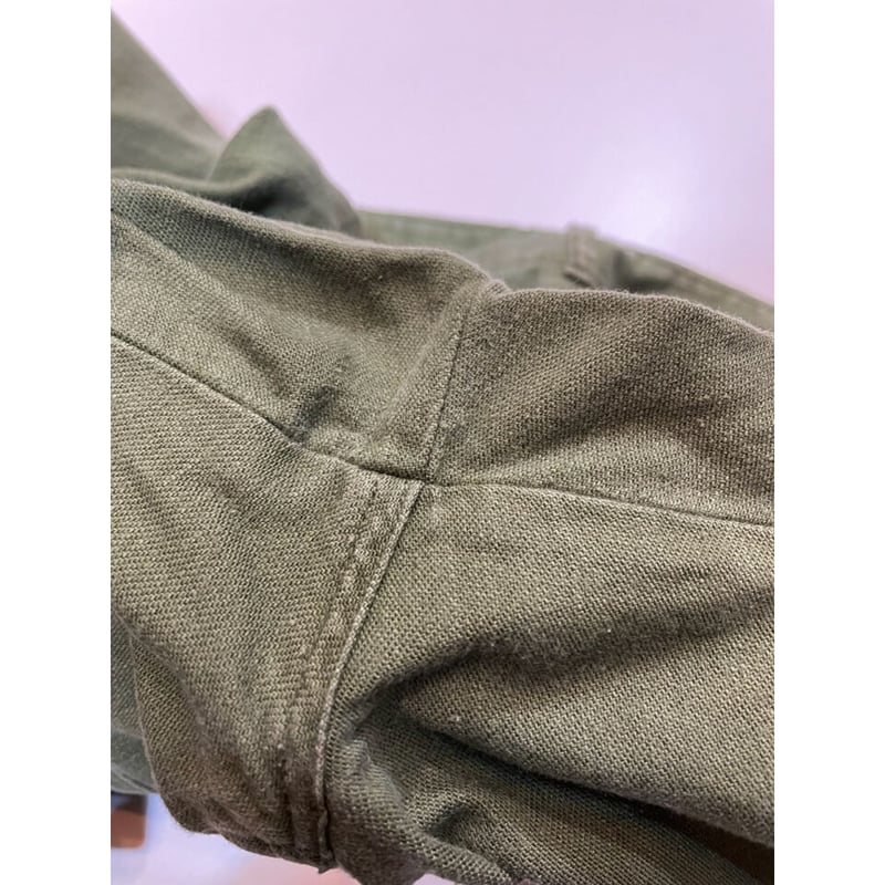 70s US ARMY OG-107 COTTON SATEEN BAKER PANTS Si